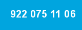 922 075 11 06 922 075 11 06